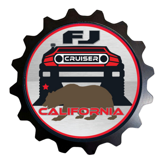 FJ Cruiser Club Grille Badge California North South Universal California FJ Cruisers